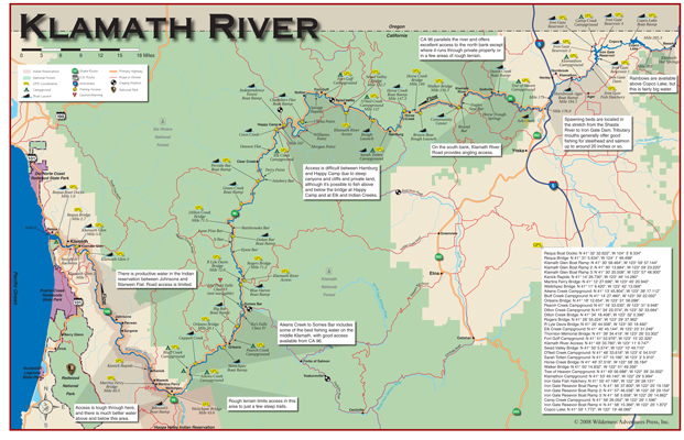 Klamath River Map