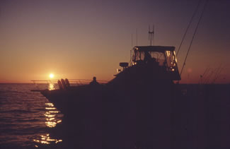 Michigan Fishing at Sunset